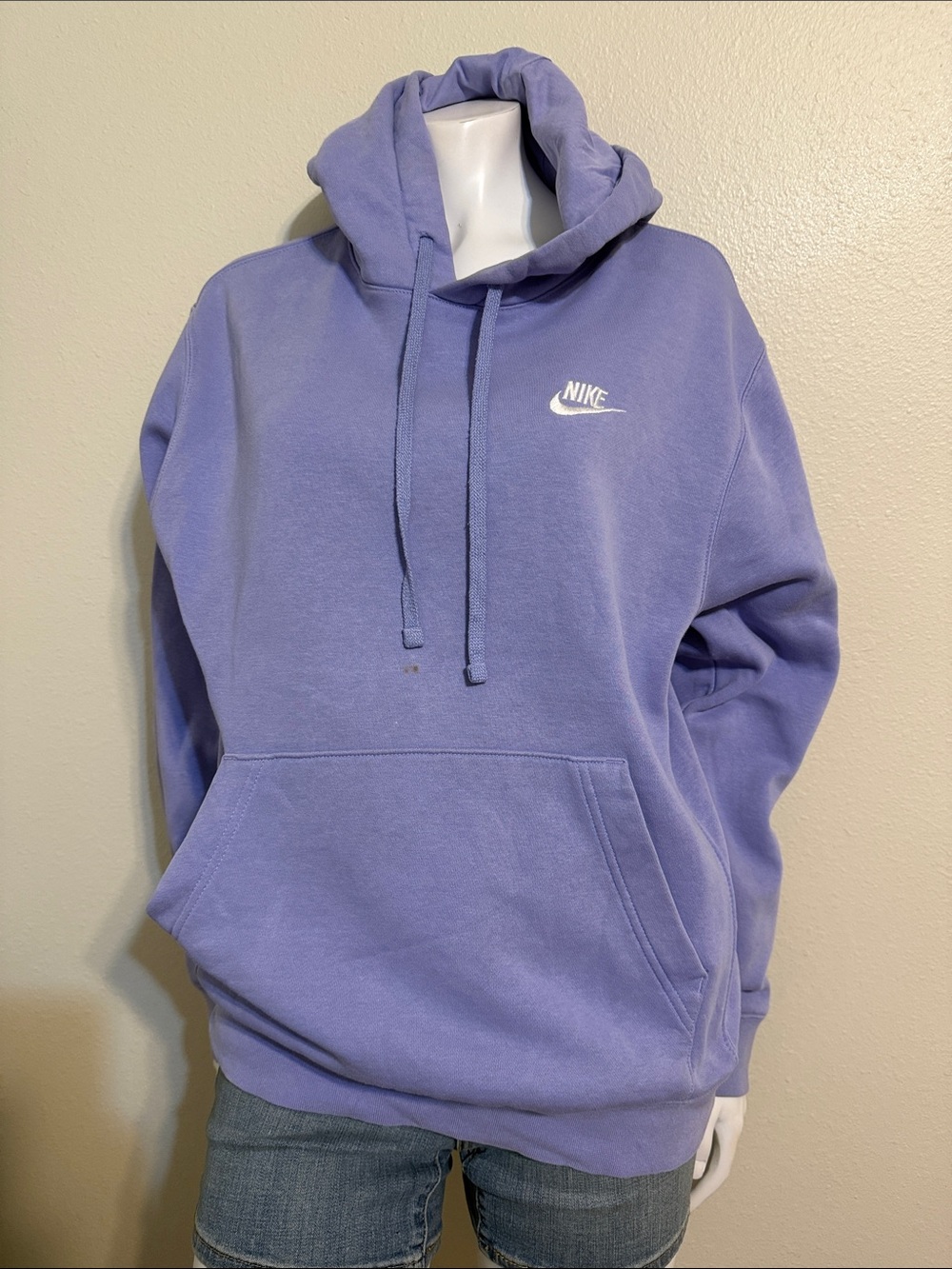 Nike Lilac Pullover Hoodie with White Logo